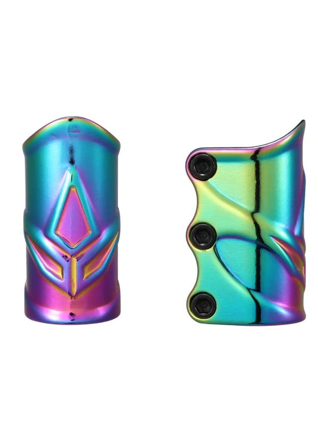 Bar Ends Blunt Alloy Oil Slick - Pour Scooter Freestyle, Style Et Résistance